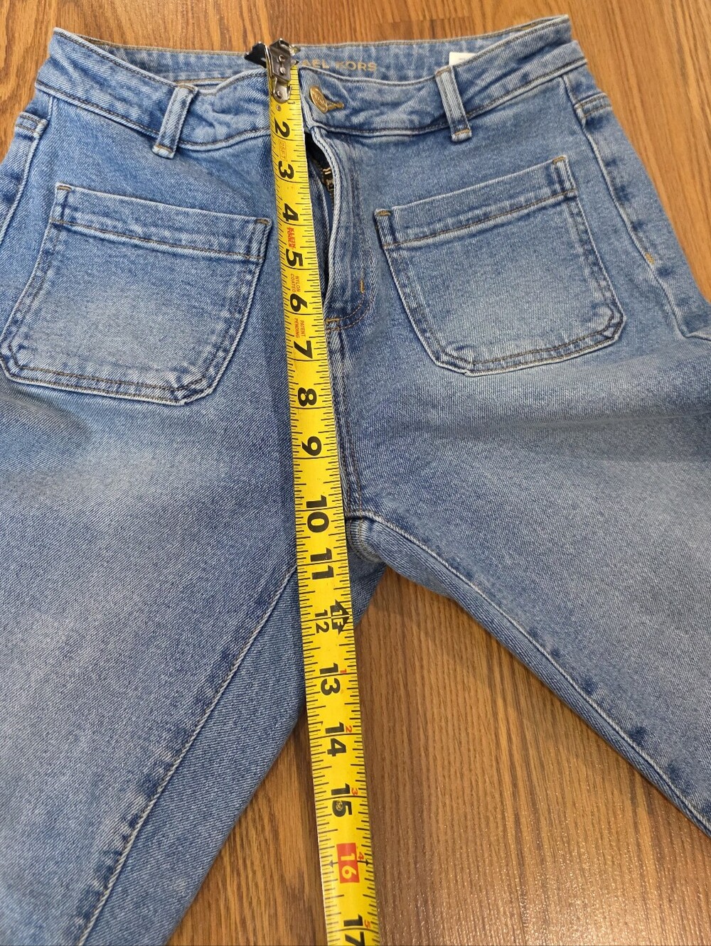Michael Kors Jeans Women's 4 Light Wash Selma Bootcut Stretch Denim - Picture 6 of 13